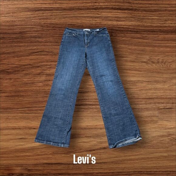 Levi's Perfectly Slimming Bootcut 512 Blue Women's Jeans Plus Size - Picture 1 of 6
